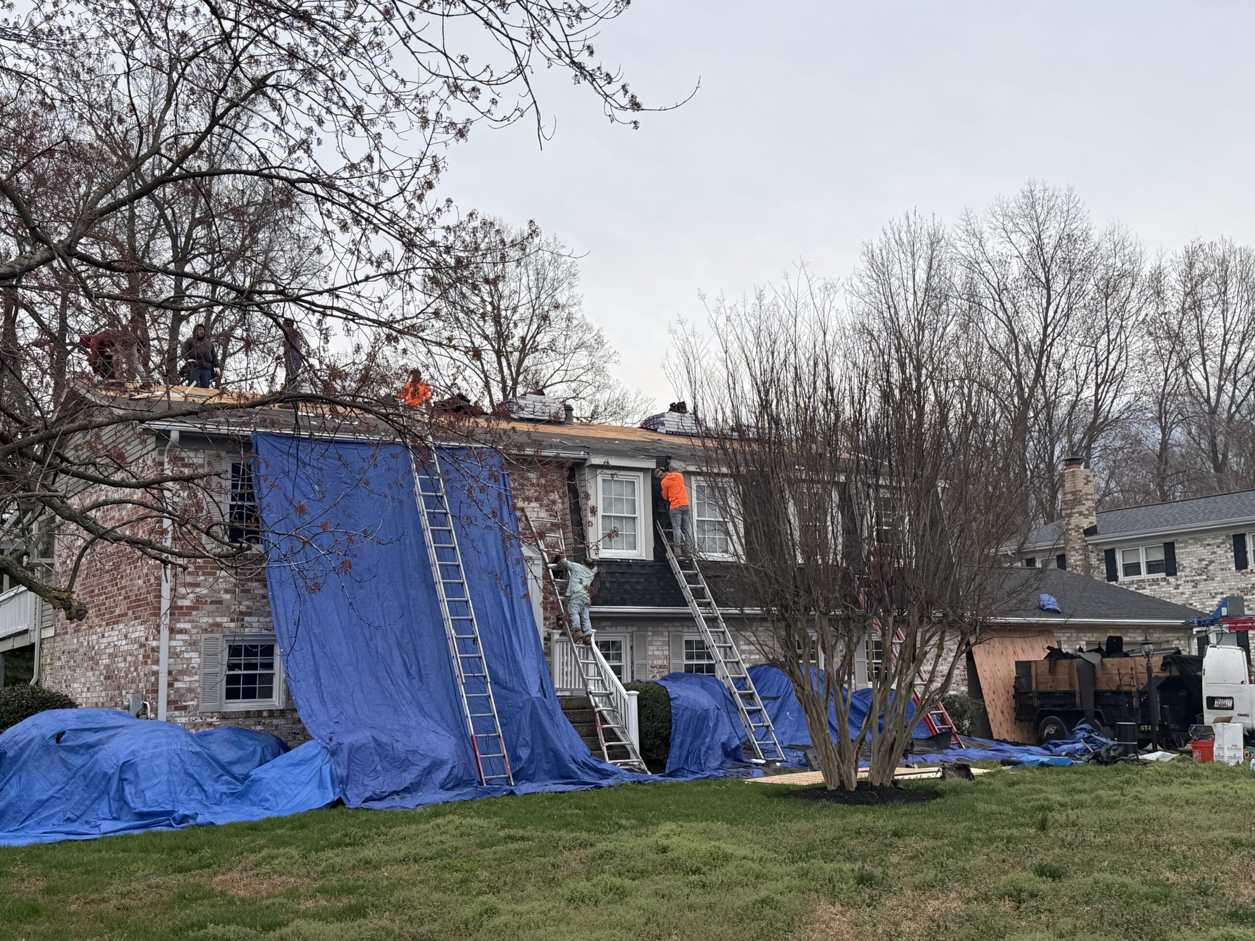 Vinyl siding installation on Maryland home — professional siding contractor Southern Maryland — Crossroads Contracting LLC