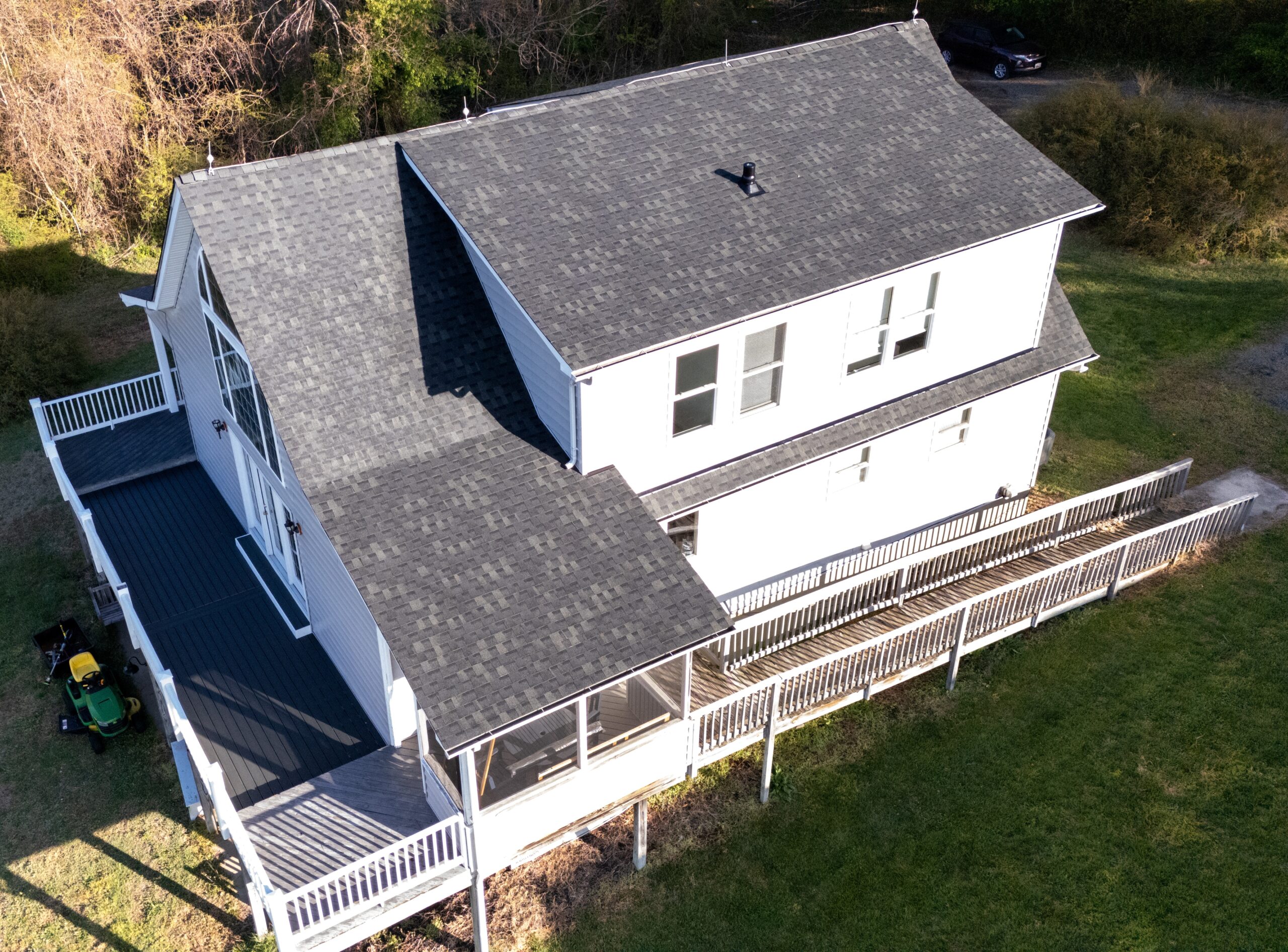 Completed roof replacement Saint Leonard MD — new architectural shingles — Crossroads Contracting LLC
