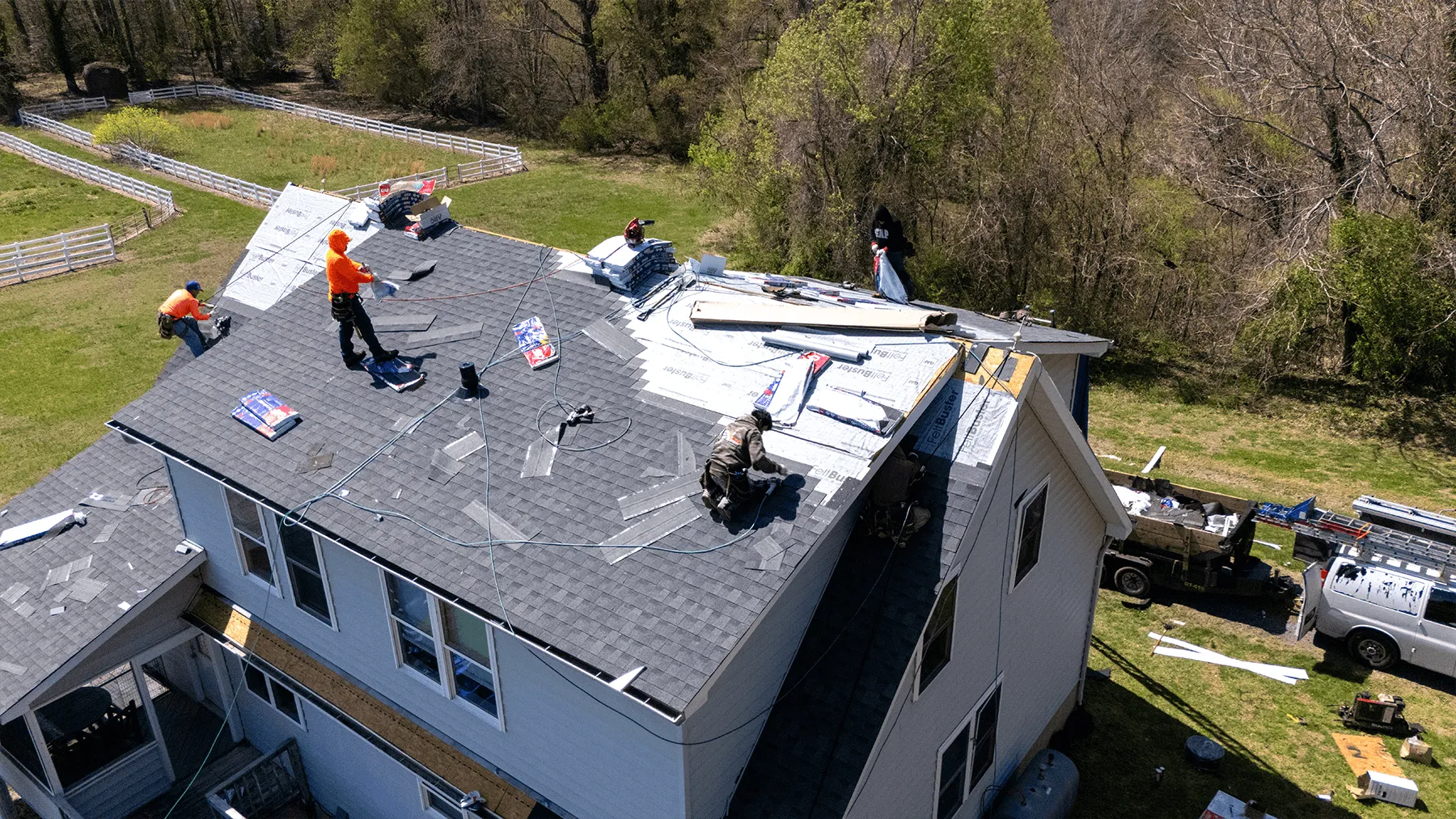 Home roof repair completed by a Rated Roofing Contractor in St. Mary's County, MD
