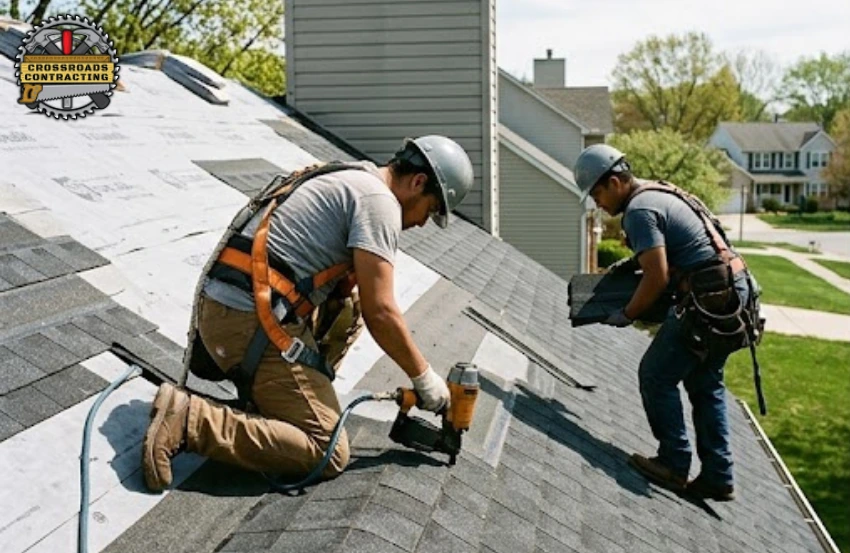 Professional Roofing Contractor in Calvert County, MD installing a new residential roof