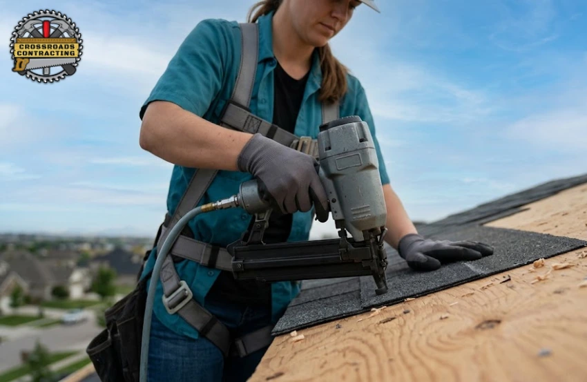 Experienced Roofing Contractor Prince Frederick MD performing professional roof repair services