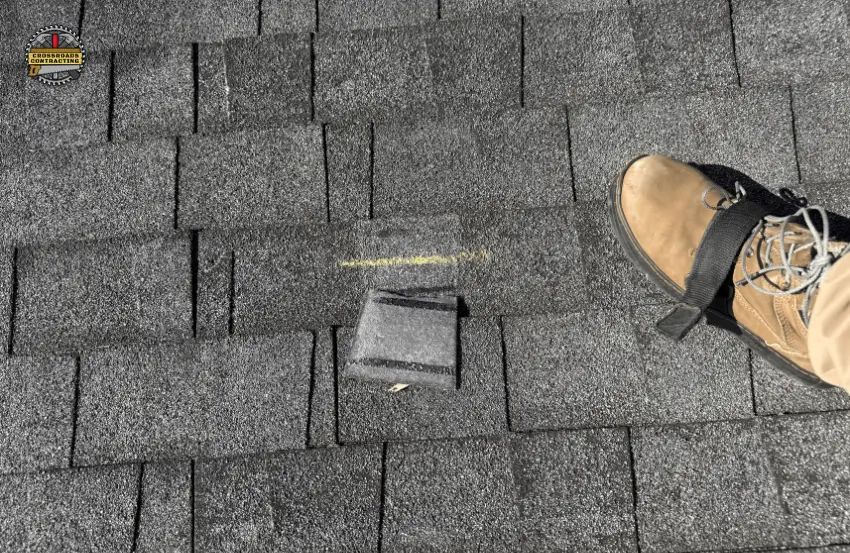Missing Roof Shingles Calvert County MD on a residential roof